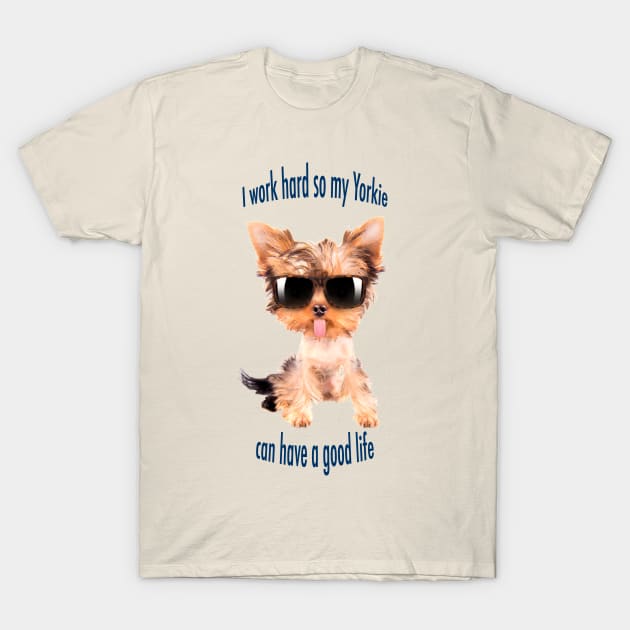 Yorkie Love T-Shirt by jenjost